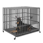 Lockable Dog Crate Cage Pet Playpen Exercise Training For Large Extra Large Dogs