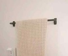 Face Fixing 12    Inch Solid Brass Hand Towel Rail Rod Old Style Frount Wall Mount