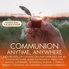 Traditional Communion Cups Set     250 With 100  Concord Grape Juice   Wafer