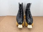 Dominion Canada Black Boot Roller Skates Size 11 Sure Grip X8l Carry Bag