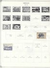1942-55   37 Postage Stamps From Greece On Album Pages