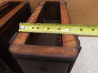 Vtg Antique Singer Treadle Sewing Machine Cabinet Drawers W Frames Double