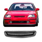   Grille Compatible With 1996-1998 Civic Pre-facelift Models  Abs Black Front