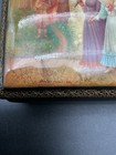 Signed 1995 Fedoskino Russian Hand Painted Lacquer Box Village Scene 5   