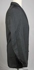 1950s Vintage Sport Coat Jacket Tonal Black Stripe Narrow Lapel Rockabilly 40