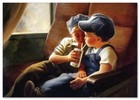 Lovely Children-flowers Of Life Pretty Boy Funny Kids New Modern Postcard
