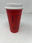Starbucks Coffee Reusable 16oz Red Cup Xmas Christmas Holiday 2018 Limited