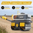 Free Ship Rhy0 8 Vibratory Roller     13hp Hondagx390 Engine 20kn Exciting Force