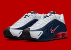 Nike Shox R4 Shoes Midnight Navy Gym Red White Usa Hq1988-400 Men s Sizes New