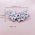 Crystal Flower Bridal Hair Clips2 Packs Rhinestone Wedding Hair Clips For Brides