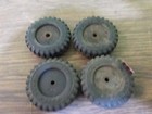 Vintage Tonka Ford Truck Set Of 4 Soild Rubber Tires For Parts