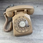 Vintage Stromberg-carlson Sc 500 Dqm Rotary Desk Phone Tan Clean Usa