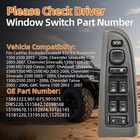 Front Driver Door Window Control Switch  panel 15883323 For 2003-2006 Gmc Sierra