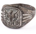 Poland Ring Trench Art Box Ww2 Polish Eagle Wwii Coat Of Arms Army Vintage Lwow