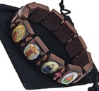 Wood Rosary Bracelet Religious Christian Jewelry Wrist Bracelets 8-1