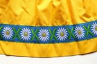 Beautiful Girls Dirndl Apron Blue Yellow Embroidered Flowers About Size 8 10 12