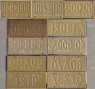 1953 Wheaties Bicycle License Plates Canada     Pick Your Plate See Description