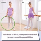 Gymnastic Leotards For Girls Size 6-7 Sparkly Ballet Dance Dress With Skirt A   
