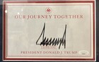 President Donald J  Trump Signed Cut Auto Photo Collage Framed Jsa Letter