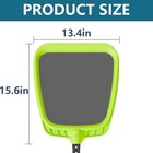 Professional Pool Skimmer Net  Reinforced Frame  Nylon Mesh  Green