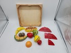 Melissa   Doug Cutting Fruit Bread Set Wooden Play Food Kitchen Accessory  read 