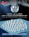 Hydraulic Hose Cap   Plug Kit  144-piece Jic   Orfs Plug And Cap Assortment Kit