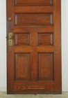 Antique 7 Panel Chestnut Wood Entry Door 83 375 X 35 687 In 