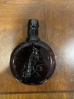 Arthur Singer Glass Bottle Embossed Cardinal Bird Brown Clevenger Brothers
