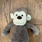 Jellycat Plush Brown Beige Bashful Monkey Soft Toy 12  Retired Stuffed Animal