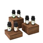Neuxi Wooden 3 Pcs Square Risers For Display  Brown Color