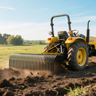 3-point 60  Landscape Rock Rake For Cat 1 Tractor Attachment Soil Gravel Lawn