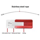 8 Pack Aluminium Metal Travel Luggage Tags Suitcase Card Holder Baggage Name    