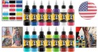 High-quality Tattoo Ink Set - 14 Shades  1 Oz Bottles For Dynamic Body Art
