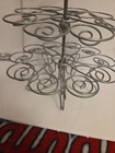 4 Tier Silver Metal Cupcake Stand 23 Count Spiral Dessert Tower Display