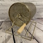 Brass Plated Raffle Ticket Drum 12    X 8        Spinning Lottery Bingo Casino Drawing