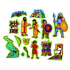 Beginners Bible  David Precut Flannel felt Board Figures  15 Pieces Set