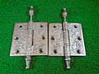 One Pair Of Vintage Eastlake Hinges  3 1 2   X 3 1 2  - Very Nice Set   42331 