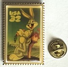 Usps Stamp Pin 1997 32    Bugs Bunny  Soft Enamel Lapel Pin 