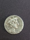 Ancient Roman Silver Denarius     M  Mamilius Limetanus     82 Bc     Soldier Raising 