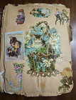 Antique Late 1800s Early 1900s Scrapbook Diecuts  Prints  Cards - Large Read