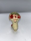 Vintage  Victorian Style Shoe Pin Cushion With Cherry Appliqu  s