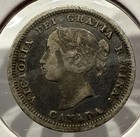 1858 5 Cents Canada Silver 5c Coin Queen Victoria Silver Nickel Xf Detail