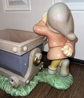 Rare Snow White s Garden Collection - Grumpy Garden Statue planter 
