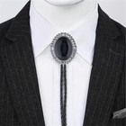 Bolo Tie Wedding Necklace Mens Western Cowboy Necktie Native American