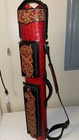 Volturi Genuine Leather Alligator Cue Case 4 8 Butt Shaft Red black      