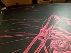 Black Biker Vixen Motorcycle Vintage 1971 Blacklight Poster By Don Morgan -nice 