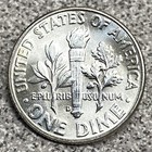 1960-d Roosevelt Dime - Bu - 90  Silver