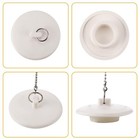 2-pack Sink Stopper rubber Bathtub Drain Stopper With 15  Chain
