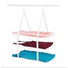 Whitmor 33 hx27 25  W X 19 25  D Steel Hanging Collapsible Clothes Drying Rack