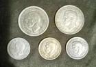 Canadian Silver Coin Lot 1937 1945 Quarters 43 44 47 Maple Leaf Dimes